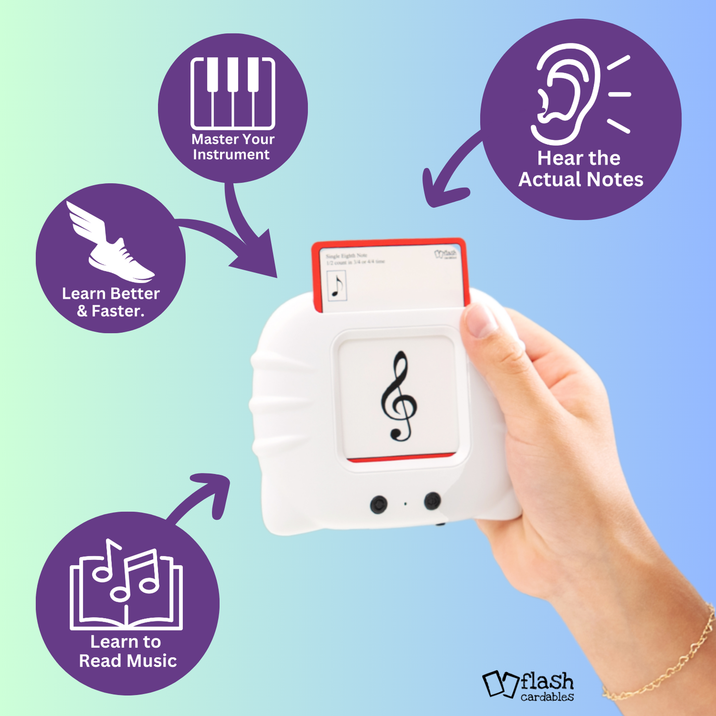 Flashcardables Audio Flashcard Player: Interactive Flashcards for Learning Music Theory