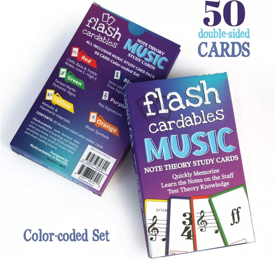 Flashcardables Premium Music Flash Cards