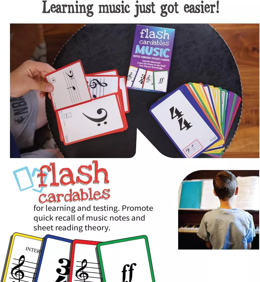 Flashcardables Premium Music Flash Cards