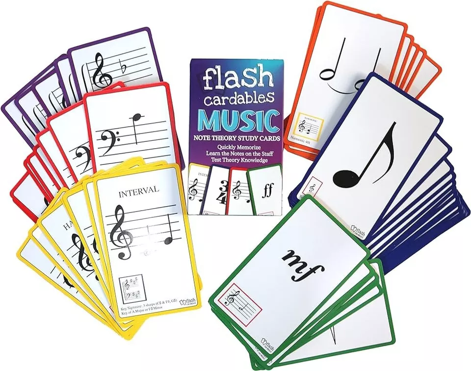 Flashcardables Premium Music Flash Cards