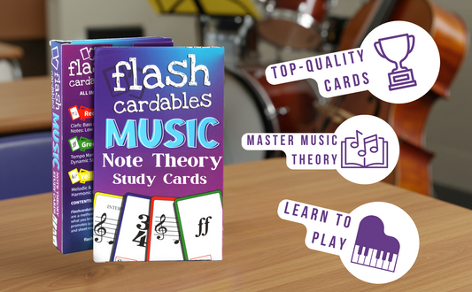 Flashcardables Premium Music Flash Cards