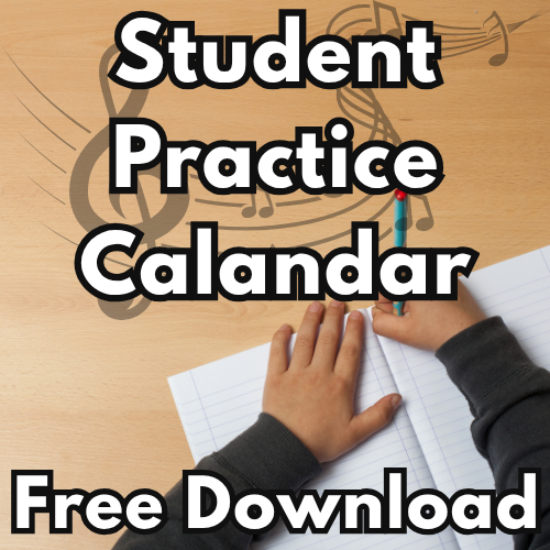 Music Practice Tracking Worksheet for Students